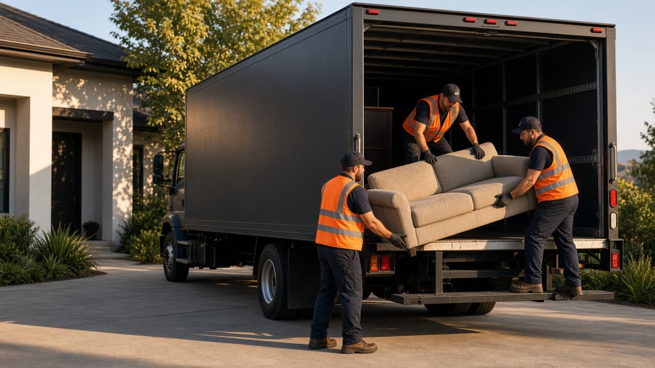Sample photo of a crew loading furniture into a truck